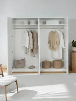 Westwing Collection Modularer Drehtürenschrank Leon, 200 cm Breite, mehrere Varianten