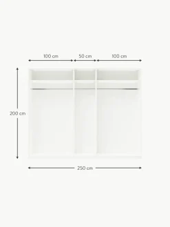 Westwing Collection Modularer Drehtürenschrank Leon, 250 cm Breite, mehrere Varianten
