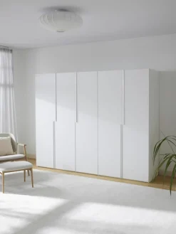 Westwing Collection Modularer Drehtürenschrank Leon, 250 cm Breite, mehrere Varianten