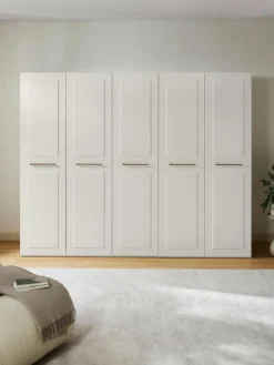 Westwing Collection Modularer Drehtürenschrank Charlotte, 250 cm Breite, mehrere Varianten