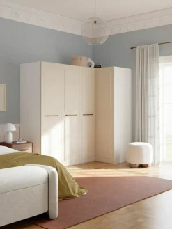 Westwing Collection Modularer Eck-Kleiderschrank Charlotte, 215 cm Breite, mehrere Varianten