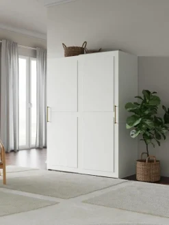 Westwing Collection Modularer Schwebetürenschrank Charlotte, 150 cm Breite, mehrere Varianten