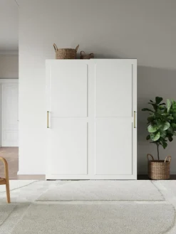 Westwing Collection Modularer Schwebetürenschrank Charlotte, 150 cm Breite, mehrere Varianten