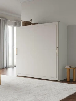 Westwing Collection Modularer Schwebetürenschrank Charlotte, 200 cm Breite, mehrere Varianten
