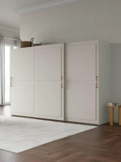 Westwing Collection Modularer Schwebetürenschrank Charlotte, 300 cm Breite, mehrere Varianten