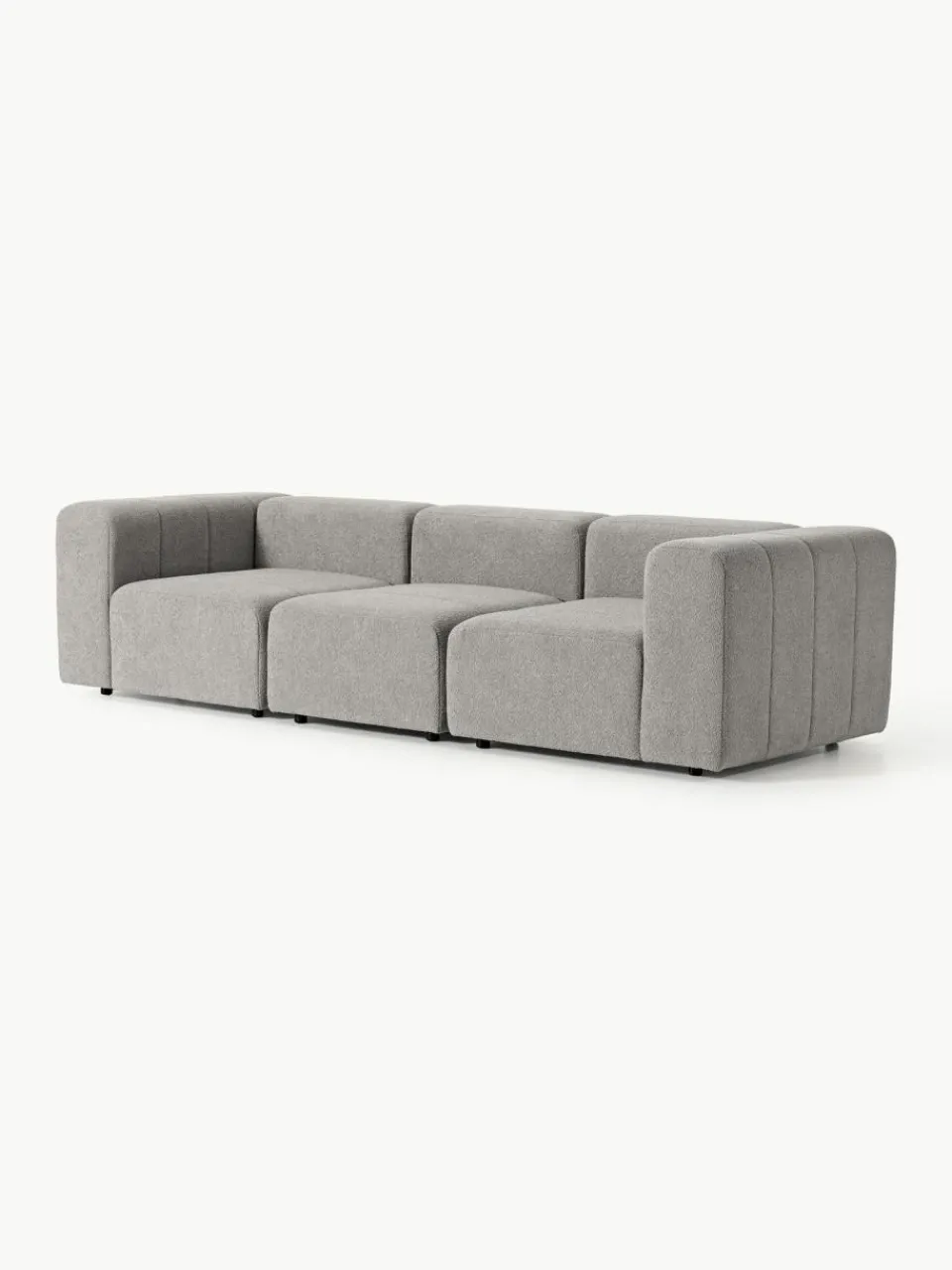Westwing Collection Modulares Bouclé-Sofa Lena (4-Sitzer)