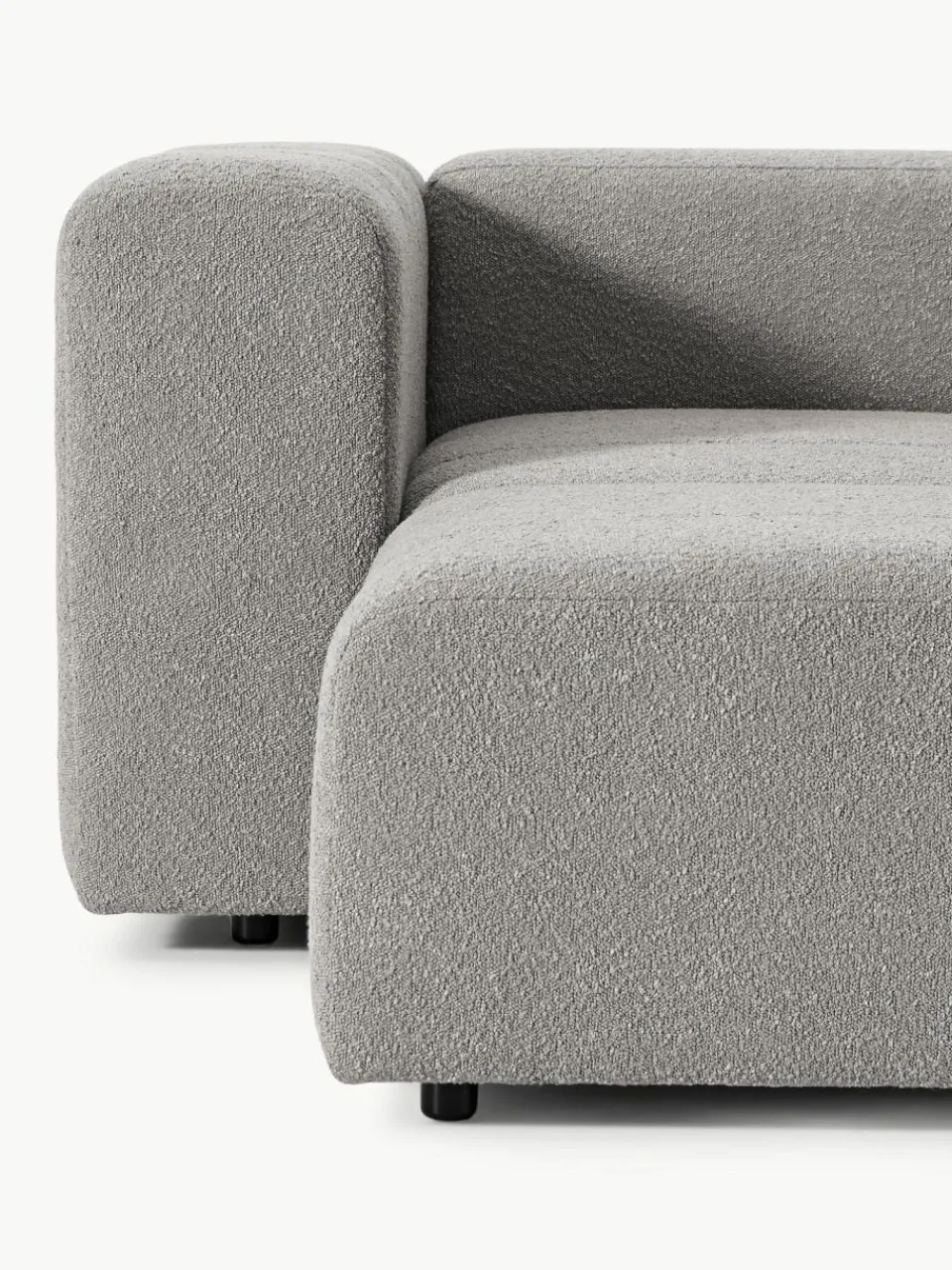 Westwing Collection Modulares Bouclé-Sofa Lena (4-Sitzer)