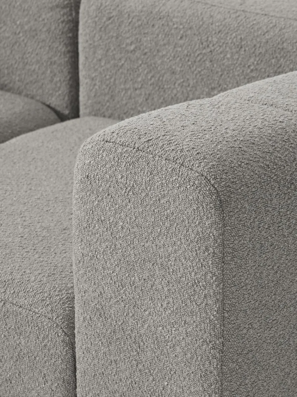 Westwing Collection Modulares Bouclé-Sofa Lena (4-Sitzer)
