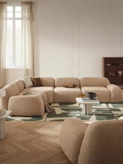 Westwing Collection Modulares Ecksofa Wolke (4-Sitzer) aus Bouclé