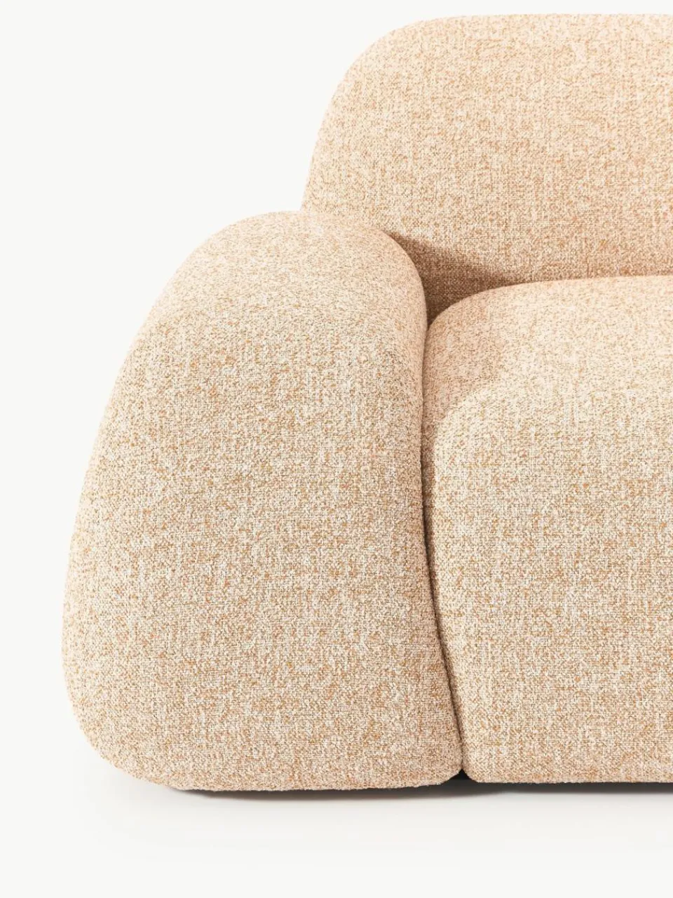 Westwing Collection Modulares Ecksofa Wolke (4-Sitzer) aus Bouclé