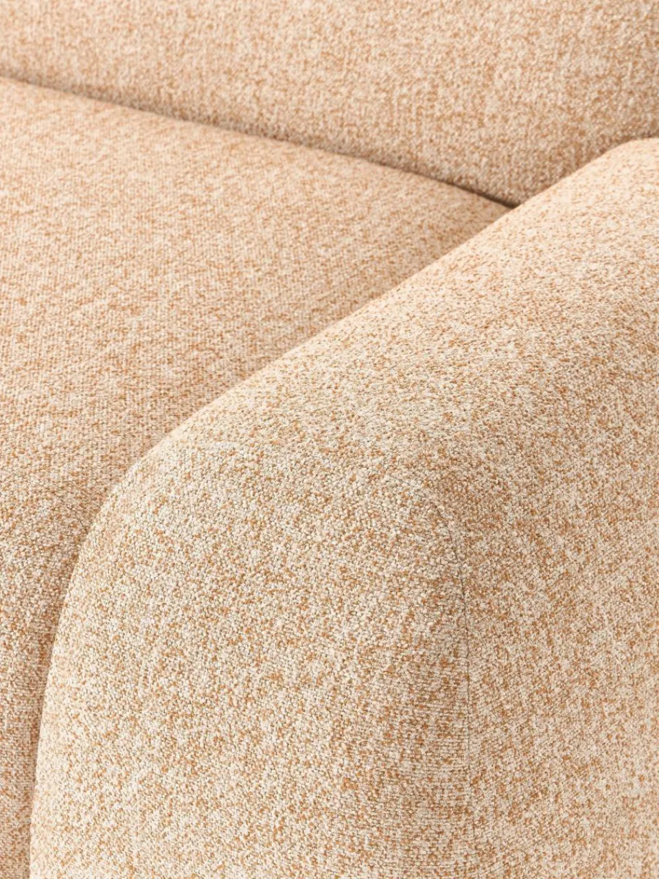 Westwing Collection Modulares Ecksofa Wolke (4-Sitzer) aus Bouclé