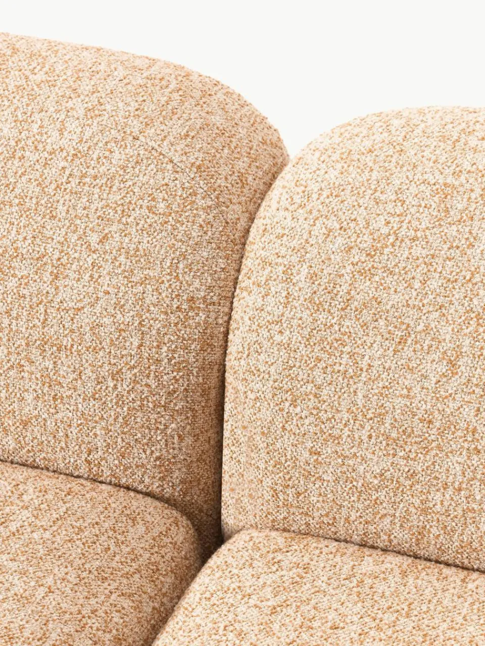 Westwing Collection Modulares Ecksofa Wolke (4-Sitzer) aus Bouclé