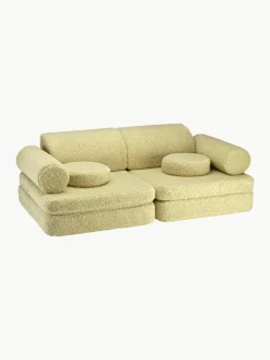 Kinder Wigiwama Modulares Kinder-Spielsofa Sugar aus Teddy, handgefertigt