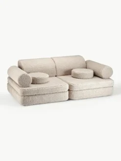 Kinder Wigiwama Modulares Kinder-Spielsofa Sugar aus Teddy, handgefertigt