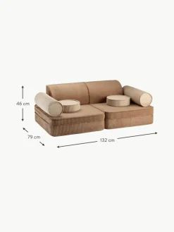 Kinder Wigiwama Modulares Kinder-Spielsofa Sugar aus Cord