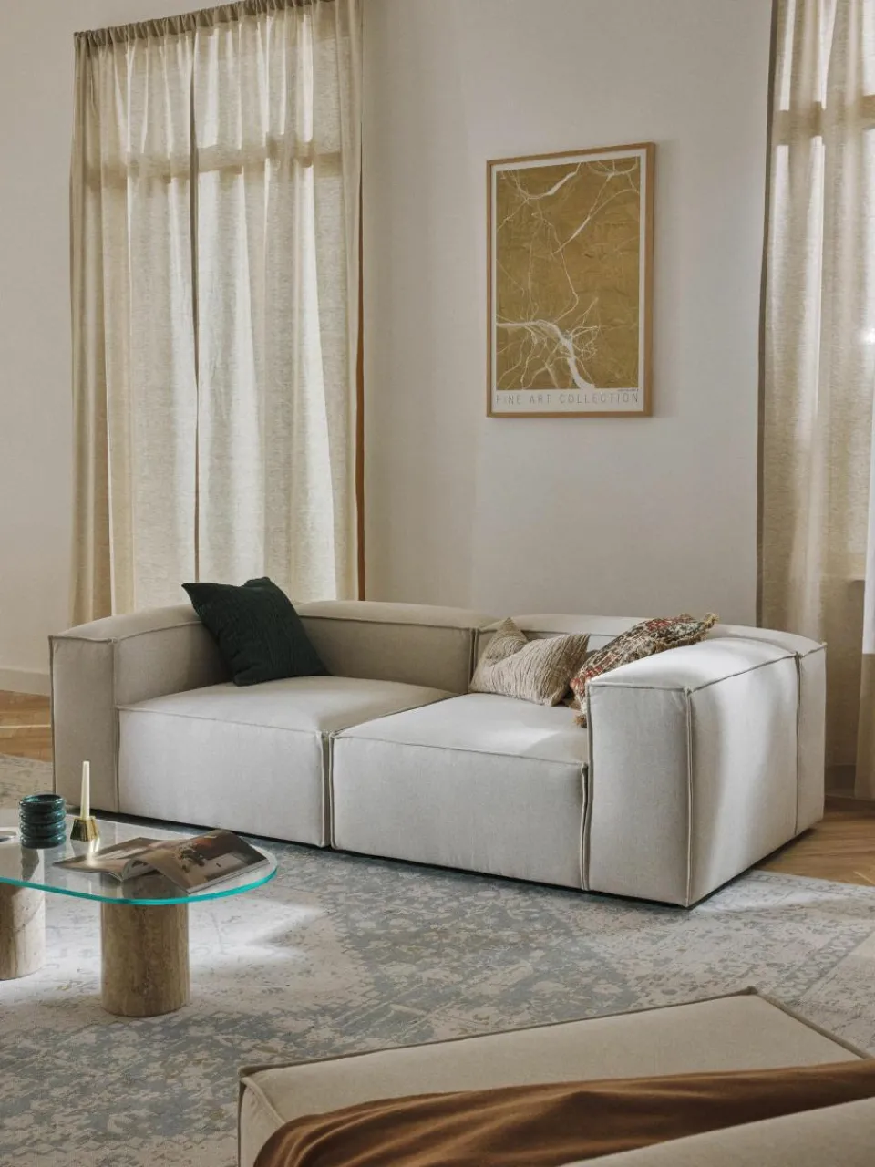 Westwing Collection Modulares Sofa Lennon (3-Sitzer)