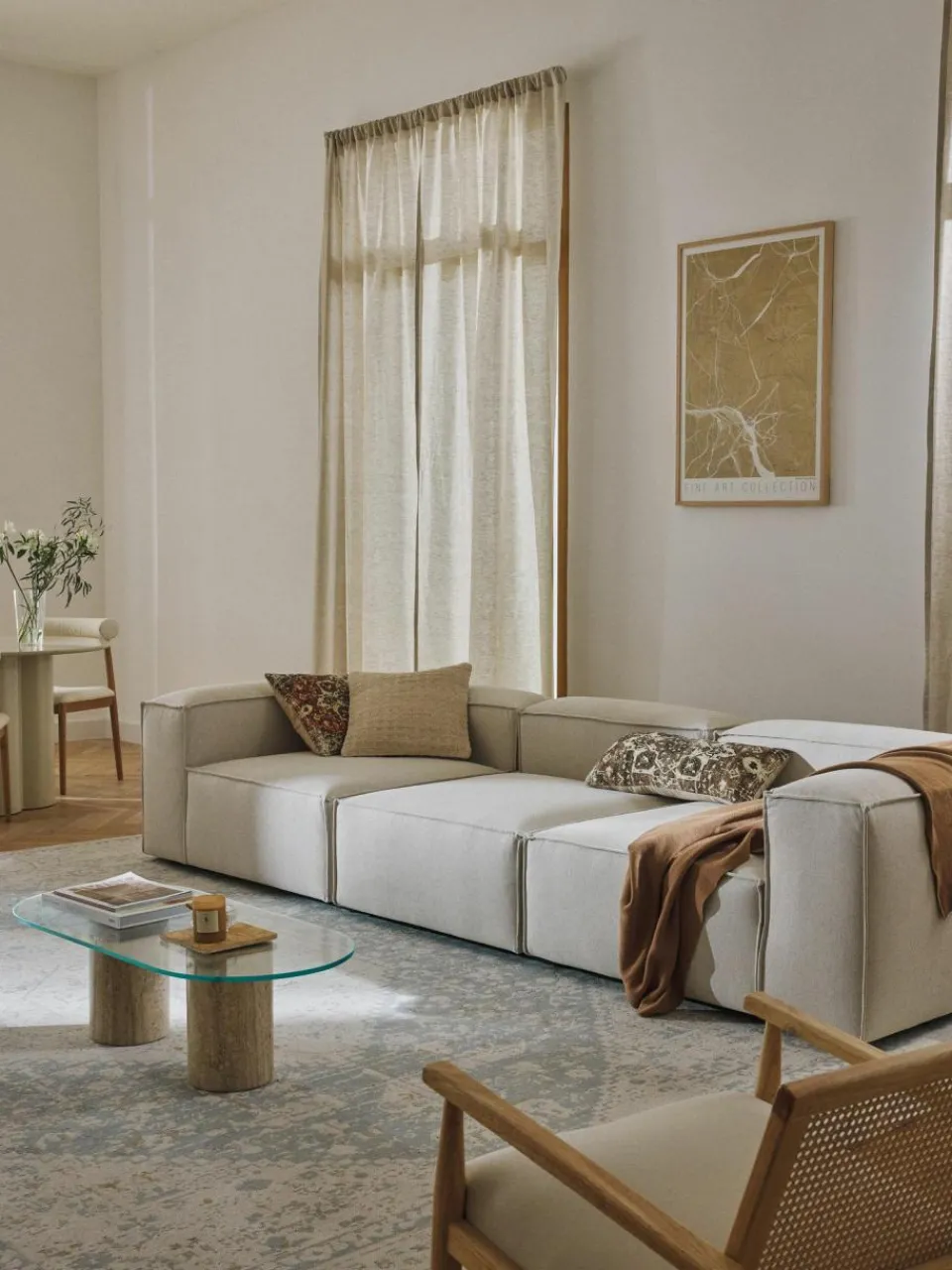 Westwing Collection Modulares Sofa Lennon (4-Sitzer)