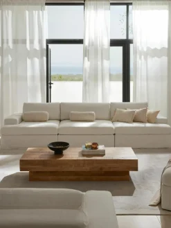 Westwing Collection Modulares Sofa Russell (4-Sitzer) mit abnehmbaren Bezügen