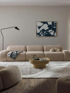 Westwing Collection Modulares Sofa Wolke (4-Sitzer) aus Bouclé