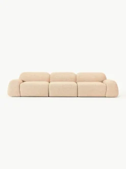 Westwing Collection Modulares Sofa Wolke (4-Sitzer) aus Bouclé