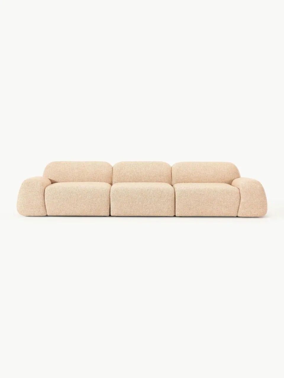 Westwing Collection Modulares Sofa Wolke (4-Sitzer) aus Bouclé