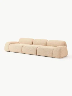 Westwing Collection Modulares Sofa Wolke (4-Sitzer) aus Bouclé
