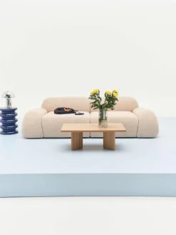 Westwing Collection Modulares Sofa Wolke (3-Sitzer) aus Bouclé