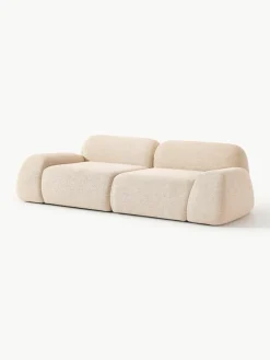 Westwing Collection Modulares Sofa Wolke (3-Sitzer) aus Bouclé