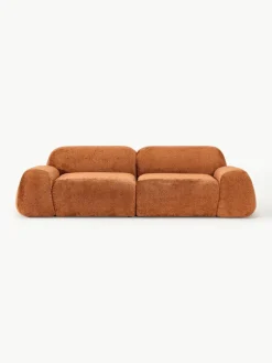 Westwing Collection Modulares Sofa Wolke (3-Sitzer) aus Teddy-Bouclé