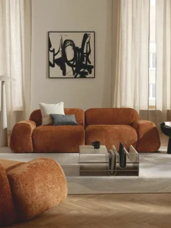 Westwing Collection Modulares Sofa Wolke (3-Sitzer) aus Teddy-Bouclé