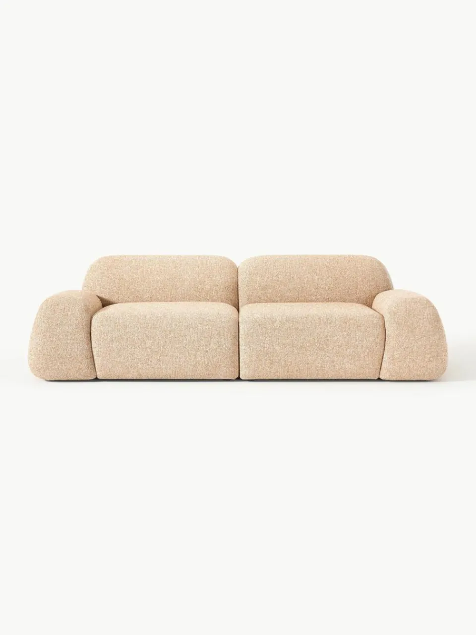 Westwing Collection Modulares Sofa Wolke (3-Sitzer) aus Bouclé