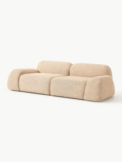 Westwing Collection Modulares Sofa Wolke (3-Sitzer) aus Bouclé