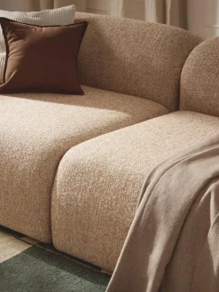 Westwing Collection Modulares Sofa Wolke (3-Sitzer) aus Bouclé