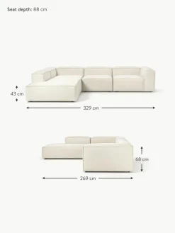 Westwing Collection Modulares XL-Ecksofa Lennon