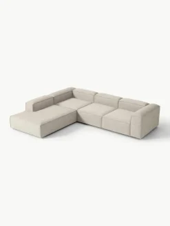 Westwing Collection Modulares XL-Ecksofa Lennon aus Leinen-Mix