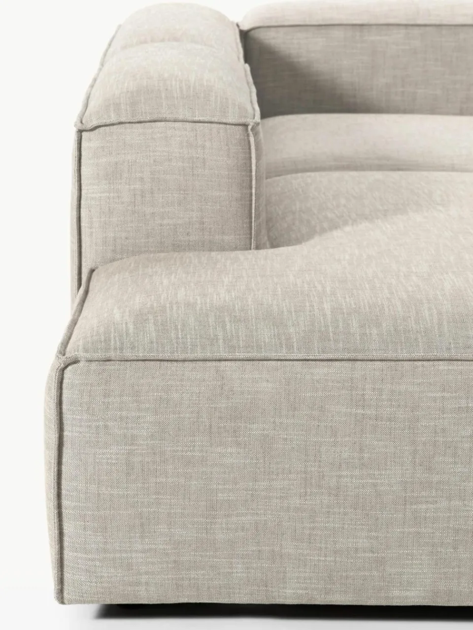 Westwing Collection Modulares XL-Ecksofa Lennon aus Leinen-Mix