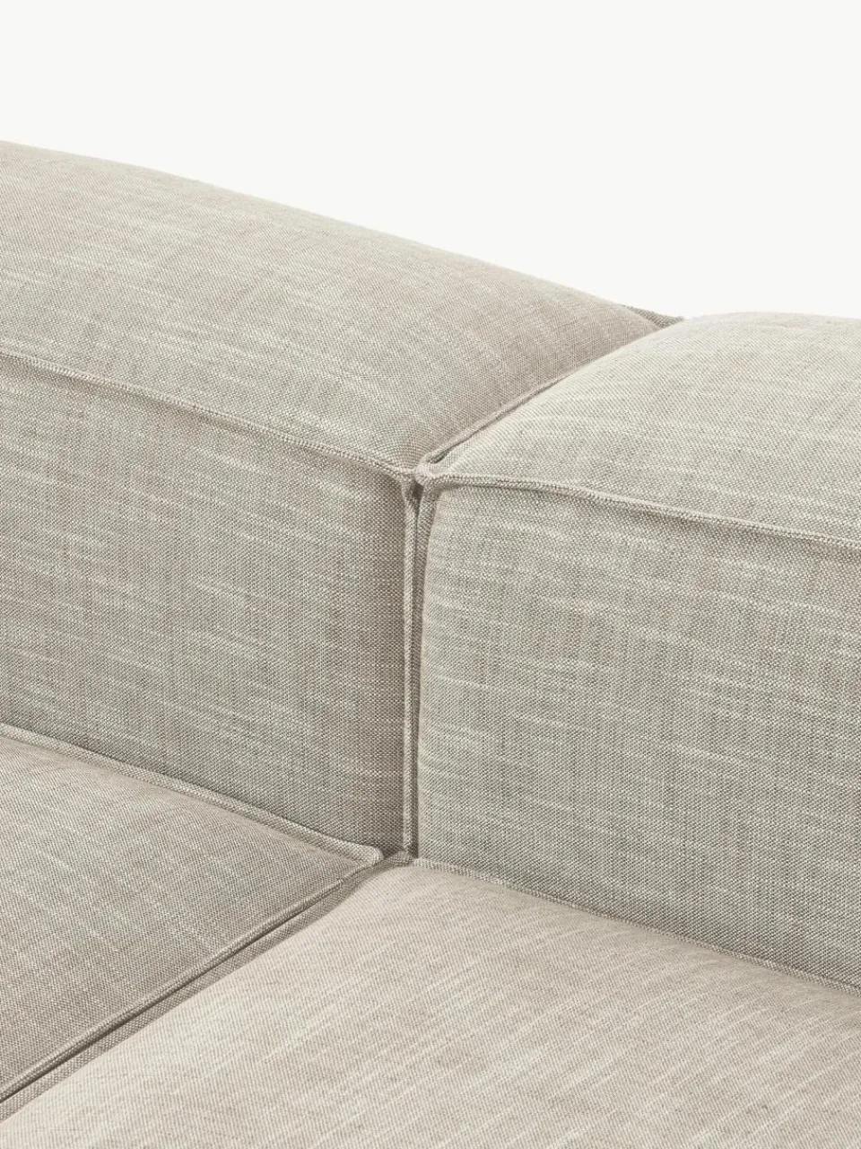 Westwing Collection Modulares XL-Ecksofa Lennon aus Leinen-Mix