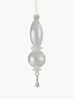 Lene Bjerre Mundgeblasene Baumanhänger Genuine, H 20 cm, 6 Stück