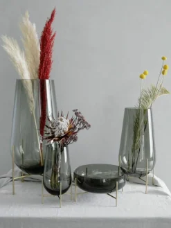 Audo Copenhagen Mundgeblasene Bodenvase Échasse, H 60 cm