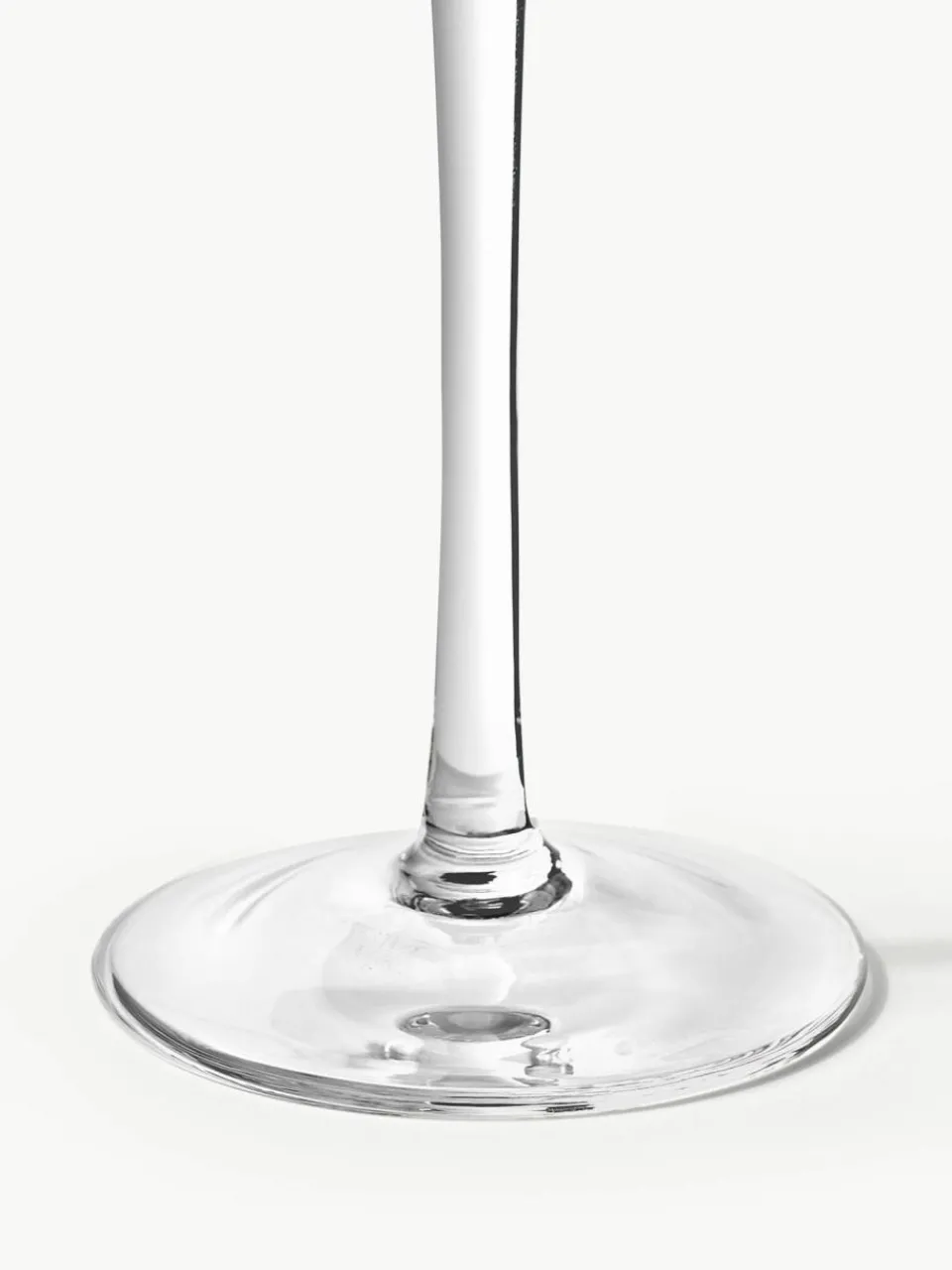 Westwing Collection Mundgeblasene Champagnerschalen Swirl, 4 Stück
