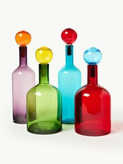 Pols Potten Mundgeblasene Deko-Flaschen Bubbles, 4er-Set