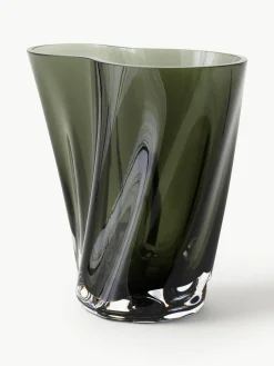 Audo Copenhagen Mundgeblasene Glas-Vase Aer, H 19 cm