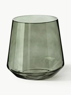 Westwing Collection Mundgeblasene Glas-Vase Joyce, H 16 cm