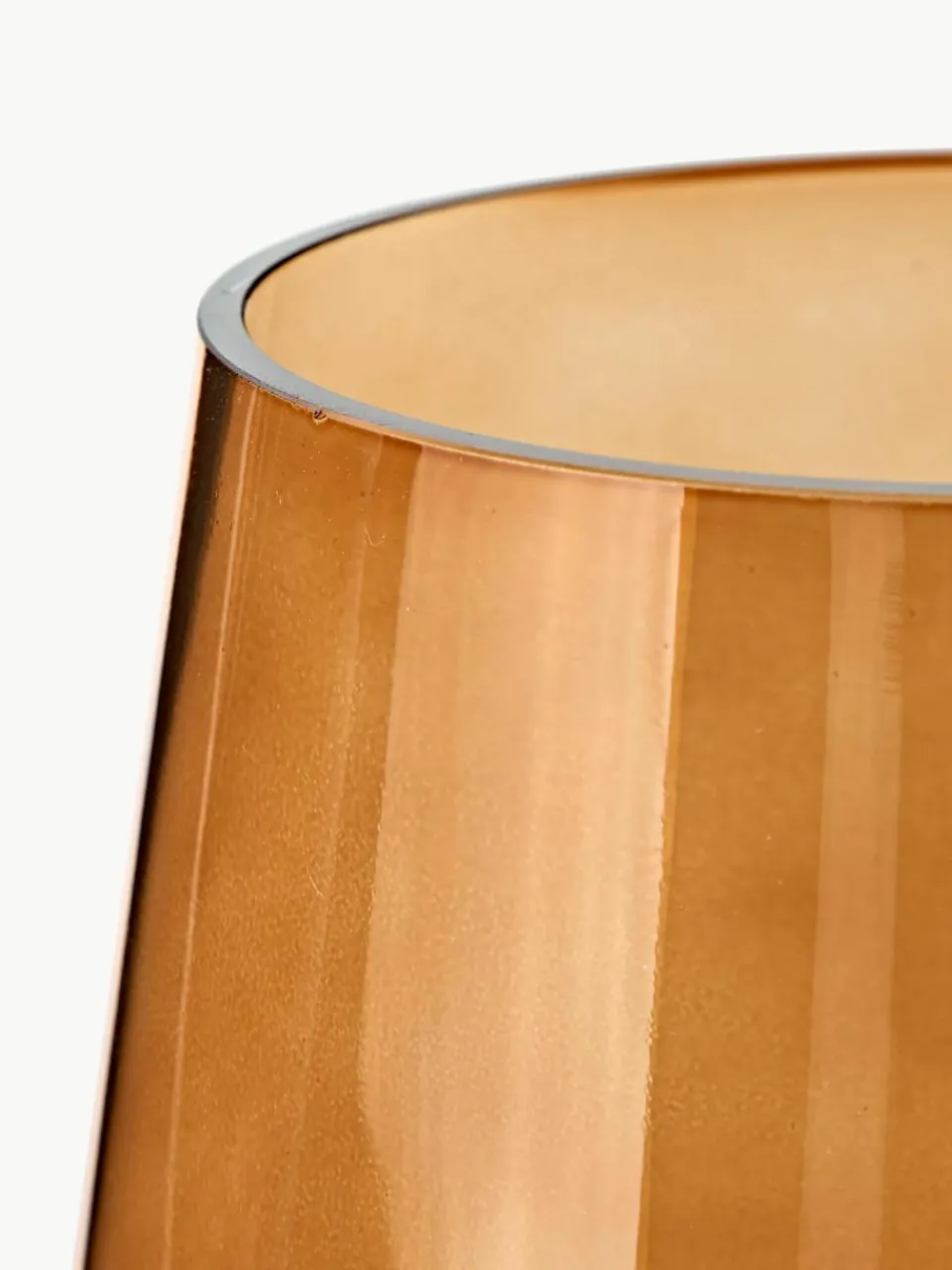 Westwing Collection Mundgeblasene Glas-Vase Joyce, H 21 cm