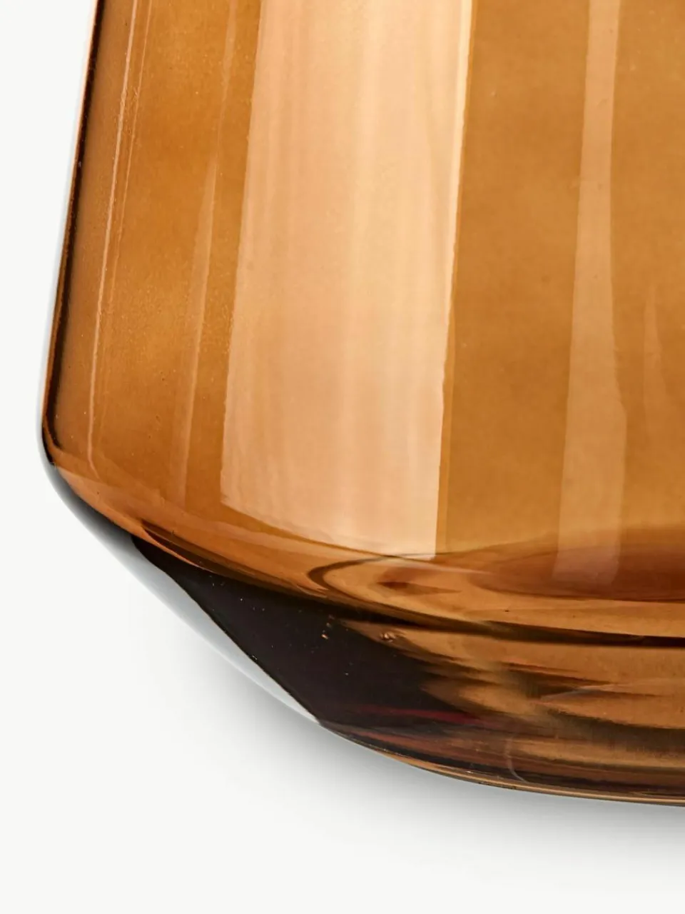 Westwing Collection Mundgeblasene Glas-Vase Joyce, H 21 cm