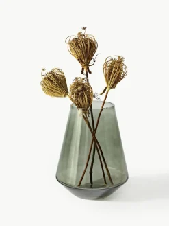 Westwing Collection Mundgeblasene Glas-Vase Joyce, H 21 cm