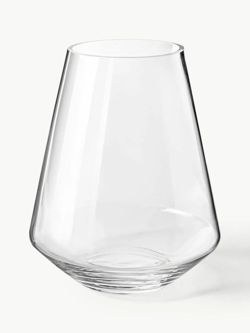 Westwing Collection Mundgeblasene Glas-Vase Joyce, H 21 cm