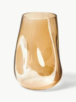 Westwing Collection Mundgeblasene Glas-Vase Luster, H 26 cm