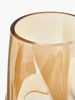 Westwing Collection Mundgeblasene Glas-Vase Luster, H 26 cm