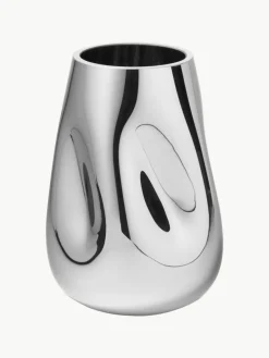 Westwing Collection Mundgeblasene Glas-Vase Mirror, H 26 cm